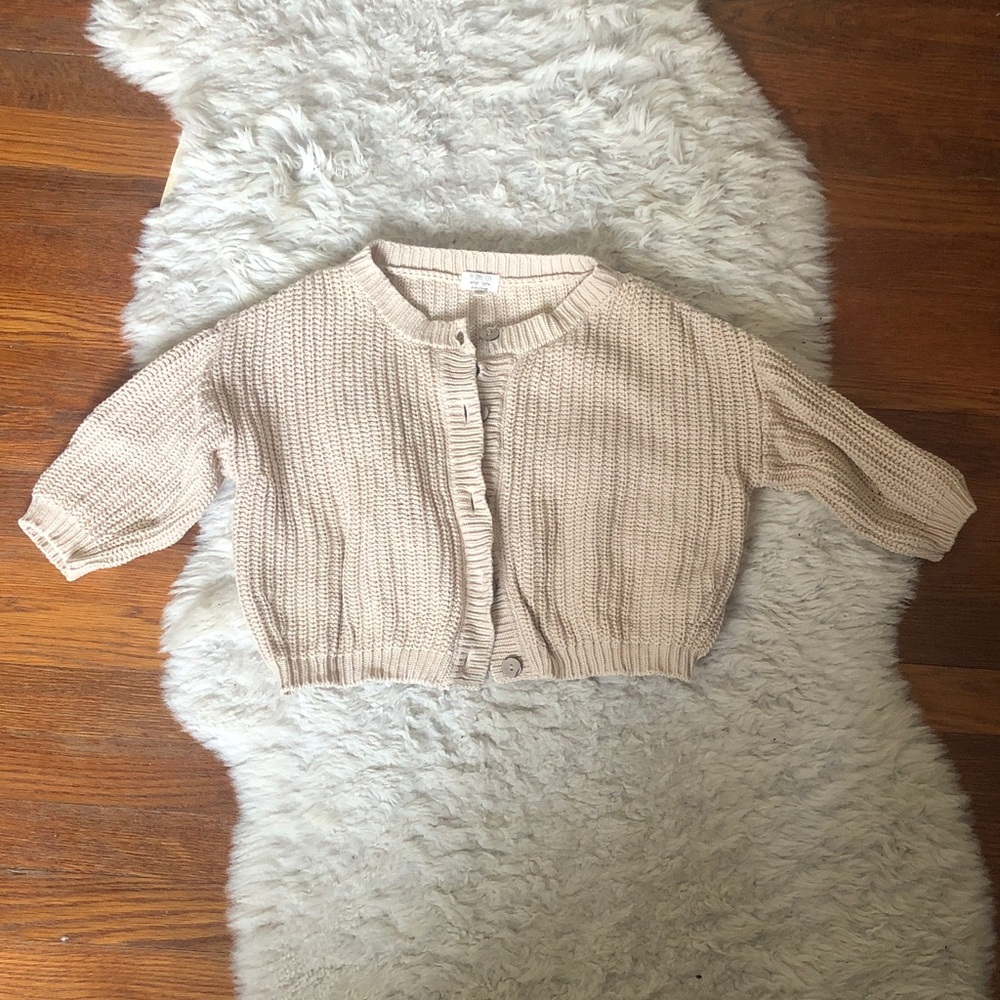 Simple Folk cream knit cardigan